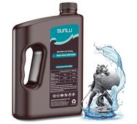 SUNLU Resina ABS Lavabile con Acqua 3KG, Resina per Stampanti 3D che Combina i Vantaggi della Resina ABS e della Resina Lavabile, Alta Resistenza Resina UV 405nm, Maggiore Precisione, Grigio