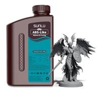 SUNLU Resina ABS-Like per stampante 3D, Resina a Polimerizzazione Rapida UV 405nm per Stampa 3D LCD/DLP/SLA, Non Fragile & Alta Precisione, Grigio scuro 1000G