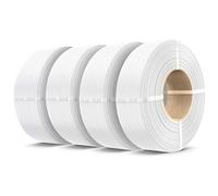 SUNLU Ricarica di Filamento PLA+2.0 4kg, No Bobine Alta Tenacità PLA+ 1,75mm, Compatibile con Stampanti 3D Bambu Lab, 1kg/Bobina, 4 x Bianco