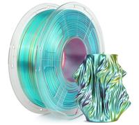 SUNLU Silk PLA Plus Filamento per stampante 3D, filamento PLA+ Lucido a Triplo Colore da 1.75mm, 360° Svela Vari Colori, Precisione Dimensionale +/- 0.02mm, Bobina da 1kg, Rosso Giallo Verde