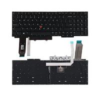 SUNMALL Tastiera di ricambio compatibile con Lenovo IBM Thinkpad E15 2019 Gen 1