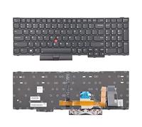 SUNMALL Tastiera di ricambio compatibile con Lenovo IBM ThinkPad E580 E585 E590 E595 L580 L590 T590 P52 P53 P53S P72 P73 con retroilluminato e Trackpoint