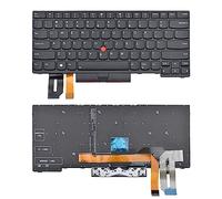SUNMALL Tastiera retroilluminata di ricambio compatibile con Lenovo Thinkpad T480S T490 E480 E490 E495 e Thinkpad L390 L380 L480 Series Laptop