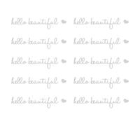 Sunmeit 10 adesivi per specchietti retrovisori, regali di decalcomanie per auto da donna, adesivi in vinile impermeabili per finestre di auto, specchi, portatili, colore