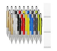 Sunmeit 24 Penne per Utensili Multiuso 6 in 1 e 24 Penne Regalo per Ricariche di Inchiostro, Gadget, Cacciaviti