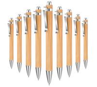 Sunmeit 50 pezzi Penna Bambù, Penna in legno, Penna a sfera, Ringraziamento, Regalo di ringraziamento per donne, uomini, insegnanti ufficio, compagni di lavoro,