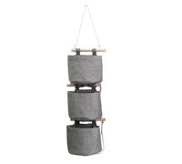 Sunmeit Borsa Portaoggetti per, Pieghevole, Lavabile, Staccabile, con Combinazione, per Il Bagno della Camera, Grigio