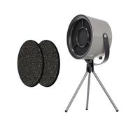 Sunmeit Cappa aspirante portatile per cucina, estrattore d'aria, cappa aspirante da tavolo per cucina con 3 velocità per barbecue da interno, pentola calda, grigio e nero