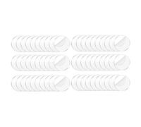 Sunmeit Cerchio acrilico trasparente per artigianato, 60 pezzi in acrilico, dischi rotondi in acrilico per dischi per pietre miliari del bambino, targhetta con nome