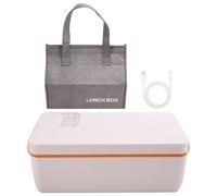 Sunmeit Contenitore per il pranzo elettrico con riscaldamento, con riscaldamento, senza fili, ricaricabile, in acciaio inox 304 alimentare, 1 l