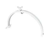 Sunmeit Lampada da Scrivania per Unghie Half Moon da 22 Pollici 20W Touch Control Half Moon Luce Pieghevole per Manicure con Clip per Telefono Spina Europea Bianca