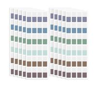 Sunmeit Linguette adesive multicolore autoadesive, 1,2 x 2,8 cm, pagine scrivibili, trasparenti, per quaderni e file