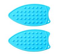 Sunmeit Mini cuscinetto in silicone resistente al calore, supporto da stiro portatile per viaggi e mini quilting uso blu