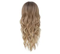 Sunmeit Parrucca Ondulata Parrucca Ondulata Media Parrucca da Copricapo nel Pizzo Capelli Lunghi Ricci Adatta per L'Uso Quotidiano Nelle Feste, 26 Pollici