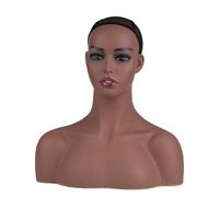 Sunmeit Parrucca Realistica Testa di Manichino Testa di Manichino Femminile con Testa un Spalla per Mettere le Parrucche Testa di Manichino per Esposizione