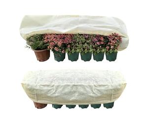 Sunmeit Protezione rettangolare per vasi da fiori e piante da balcone, davanzali e vasi da giardino per il gelo e il vento, 2 pezzi