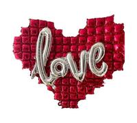Sunmeit Sfondo a forma di cuore, palloncino in lamina di alluminio, per parete, palloncini con lettere d'amore, per festa di matrimonio, felice giorno di San Valentino A