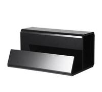 Sunmeit Supporto per dischi in vinile nero acrilico porta dischi per album e dischi decorazione per dischi in vinile
