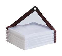 Sunmeit Telone impermeabile - Telone trasparente resistente, copertura trasparente per esterni, 2 x 4 m