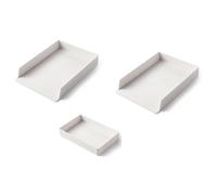 Sunmeit Vassoio impilabile per scaffale da scrivania, scatola di immagazzinaggio, vassoio