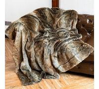 SUNMME Coperta in Finta Pelliccia,Coperte Super Morbido,Plaid Divano Fluffy di Alta qualità,per Divano/sedie/Letto - Facile da Curare,Calde,accoglienti e Resistenti