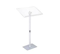 Podio e Pulpiti Trasparente,Leggio Portatile,Podio Acrilico Plexiglass Pulpito Scuola Leggio Chiesa,Piattaforma Regolabile,per Chiese Conferenze Discorso Matrimoni