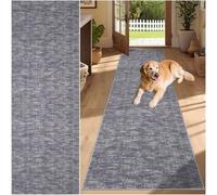 SUNMME Tappeto Corridoio Lungo Tappeti 65 x 250 cm Lavabile in Lavatrice Antiscivolo Carpet Cucina Scendiletto Camera da Letto Ufficio Pelo Corto Grigio