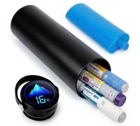 SUNMON Borsa frigo per insulina ricaricabile, astuccio da viaggio per penne GLP-1 | Display digitale della temperatura, raffreddamento 24h per GLP-1, spazio per 1-5 penne, incluse 2 custodie isolanti