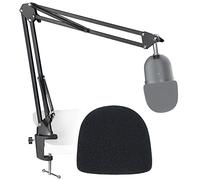 SUNMON Braccio Microfono per Razer Seiren Mini - Set Supporto Asta Microfono Universale con Spugna Antivento e Adattatore Regolabile da 3/8" a 5/8" per Razer Seiren Mini / V3 Mini / V2 Pro/Seiren X