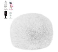 SUNMON Copertura antivento compatibile con microfono Blue Yeti, filtro pop, peloso per microfono AM8, SoloCast, Yeti Pro/Nano, Razer Mini, Razer X, Razer Seiren V2 Pro e altri microfoni USB (bianco)