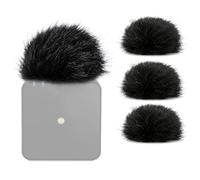 SUNMON Filtro pop per Rode Wireless Go 2, copertura per microfono per Rode Wireless Pro/Rode Wireless ME, parabrezza soffice per riduzione del vento e del rumore di fondo (4 pezzi)