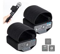 SUNMON Manicotto elastico per microfono a mano per Rode Wireless Go 2, Pro/ME - Confezione da 2 accessori per discorsi, interviste, microfono portatile per matrimoni