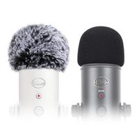 SUNMON Parabrezza e schiuma per Blue Yeti, Blue Yeti Pro, microfono a condensatore USB, per interni ed esterni, confezione da 2