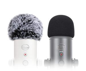 SUNMON Parabrezza e schiuma per Blue Yeti, Blue Yeti Pro, microfono a condensatore USB, per interni ed esterni, confezione da 2