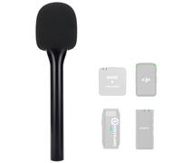 SUNMON Supporto per microfono wireless portatile per microfono DJI, supporto per Rode Wireless GO 2, microfono wireless intervista portatile per DJI Mic 2, Rode Wireless Pro, Synco G1/A2, Movo e altri
