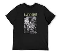 Sunn O Metal Band AVA Boris Ulver Metal Unisex 100% Cotton Short-Sleeve T-Shirts Black S