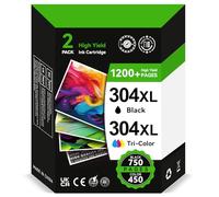 Sunnieink 304 XL Cartucce d'inchiostro Sostituzione per Cartuccia HP 304 Nero E Colore, Compatibili con Stampante DeskJet 3750 3733 2634 3755 2632 2655 3732 2621 2623 Envy 5055 5050 AMP 130 100