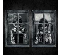 SUNNIFLY 2 Pezzi Halloween Decorazioni Finestre, 120 x 80 cm Decorazioni Halloween Finestre Casa Esterno, Decorazioni Horror per Finestre, Interni, Esterni e Giardini