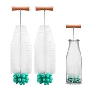 SUNNIFLY 2 Pezzi Spazzola per Bottiglie compatibili con le Bottiglie Sodastream e le Bottiglie di Plastica Duo, Scovolino per Borraccia da 32 cm per una Pulizia a 360°