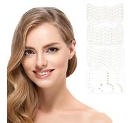 SUNNIFLY 20 Tatuaggi Temporanei Lentiggini Dorate, Lentiggini Finte, Impermeabile e Resistente al Sudore, Facili da Applicare per un Look Naturale e Glamour (4 Diversi Disegni)