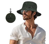 SUNNIFLY Cappello da Pescatore Impermeabile, Unisex con Protezione UV 50+, Leggero e Ripiegabile per Trekking, Viaggi e Outdoor, Tesa Larga Anti-Pioggia e Anti-Vento