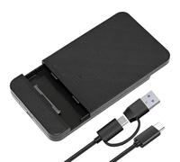 SUNNIFLY Case Hard Disk 2,5 Pollici, Custodia Esterna USB 3.1 con Velocità di Trasferimento di 5 Gbps, compatibile con unità SATA SSD/HDD da 2,5 Pollici con Altezza di 9,5/7 mm