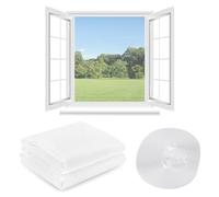 SUNNIFLY Zanzariera con Chiusura a Strappo, Maglie Fitte, Blocca Insetti, Non Richiede Fori, Traspirante e Inodore, Facile da Installare, Adatta per Porte, Finestre e Balconi [1.3 * 1.5m]