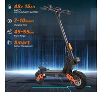 SUNNIGOO E-scooter per adulti 8000W Motore brushless 48V15AH Batteria al litio Pieghevole Scooter elettrico Pneumatico da 10 pollici Fuoristrada Escooter X11 800W 48V 15AH
