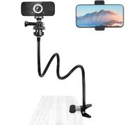 SUNNINGUP Supporto per webcam, supporto per telefono, supporto a collo d'oca flessibile aggiornato per Logitech Webcam C920s, C930e, C930, C920, C922x, C922, Brio 4K, C925e, C615