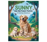 Sunny and Her Forest Puppies - A Coloring Adventure