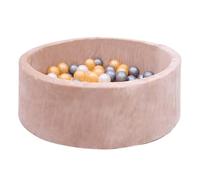 Sunny Boaz Piscina con palline beige con 300 palline | Vasca per bambini dai 2 anni in su | Gioco bambini per la casa in PE 100% senza BPA | 30 cm x 90 cm.