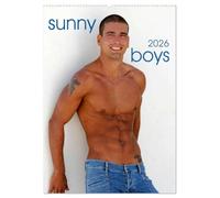 Sunny Boys (Wandkalender 2026 DIN A2 hoch), CALVENDO Monatskalender: 12 sportliche Männermodels mit Temperament und der Sonne im Herzen
