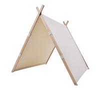 SUNNY Como Tenda Bimbi Gioco Crema, Tenda Gioco | Casetta gioco a partire da 2 ans | 100% cotone naturale | 100% legno FSC | 107x123cm