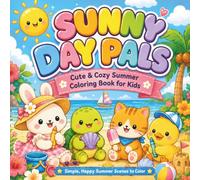 Sunny Day Pals: Cute & Cozy Summer Coloring Book for Kids